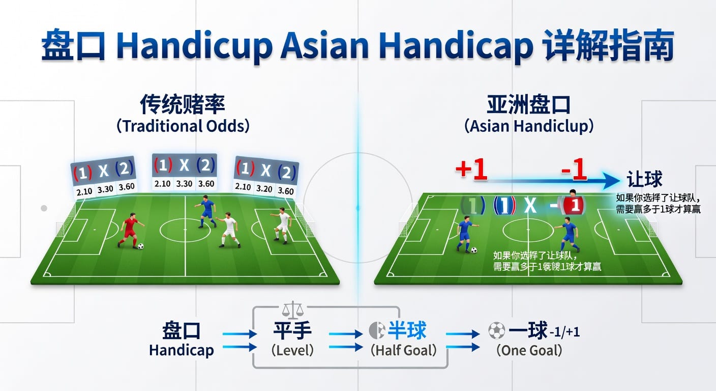 亚洲盘 Asian Handicap：深度解读足球让球盘口，2026世界杯投注策略