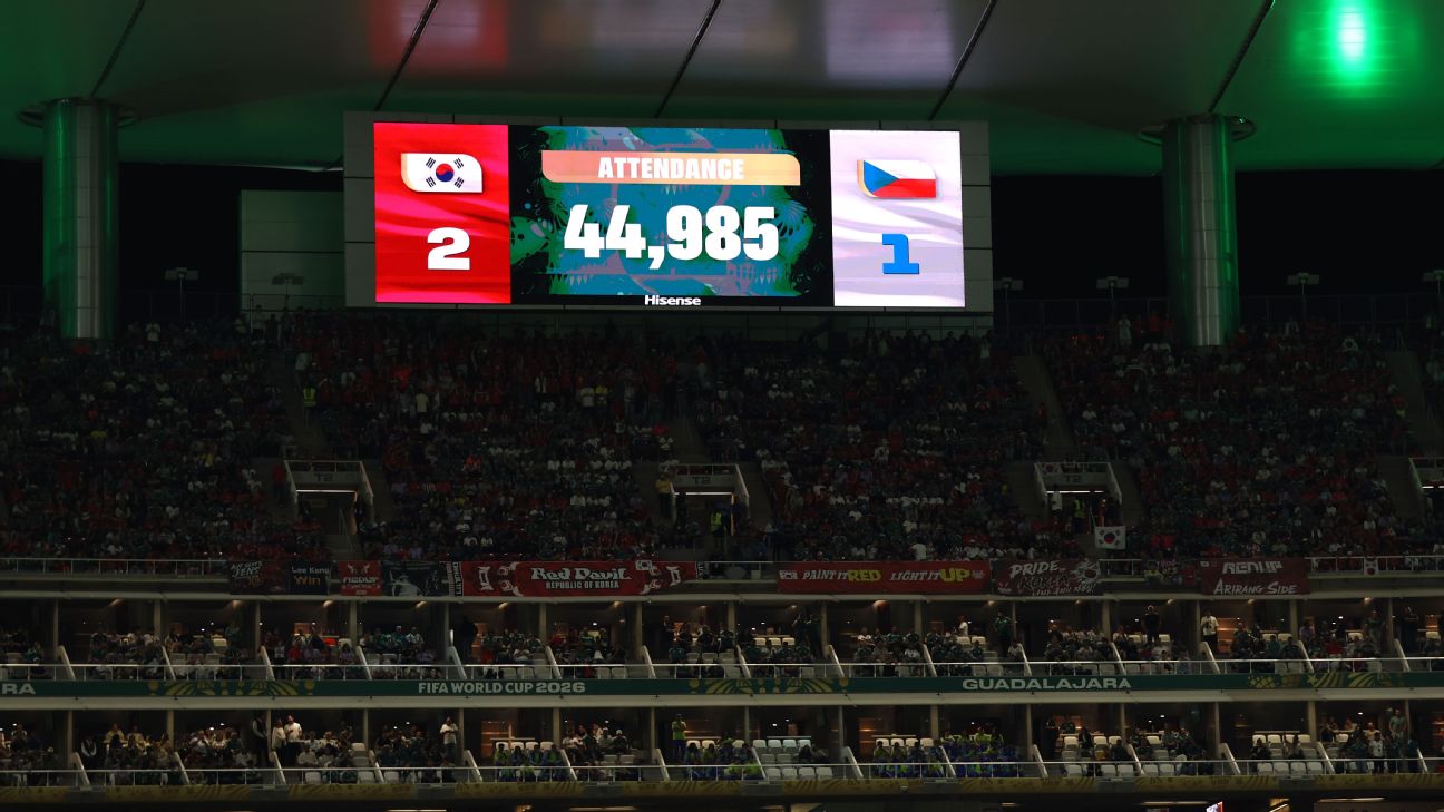 FIFA为韩国对捷克比赛观众数据辩护 4.4万人数说法引争议